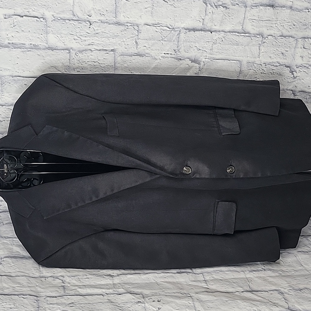 Chaps Black Suede Men's Blazer Jacket 46R‎